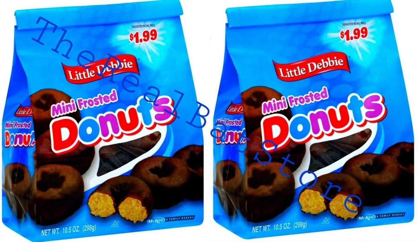 2 Little Debbie Mini Frosted Donuts 9.68 oz