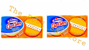 (2) Hostess Orange Flavor CupCakes 3.30oz - TheRealBatStore