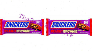 2 Snickers Peanut Brownie Squares Chocolate Candy Bar 1.2 oz - TheRealBatStore