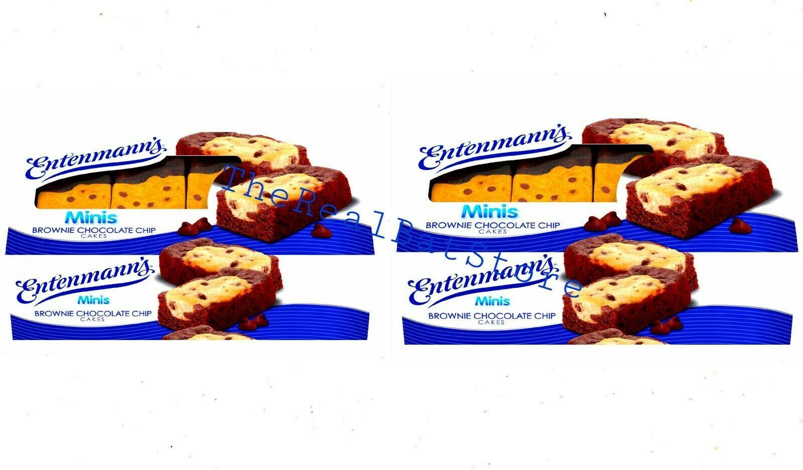 2 Entenmann's Minis Brownie Chocolate Chip Cakes 8 count - TheRealBatStore