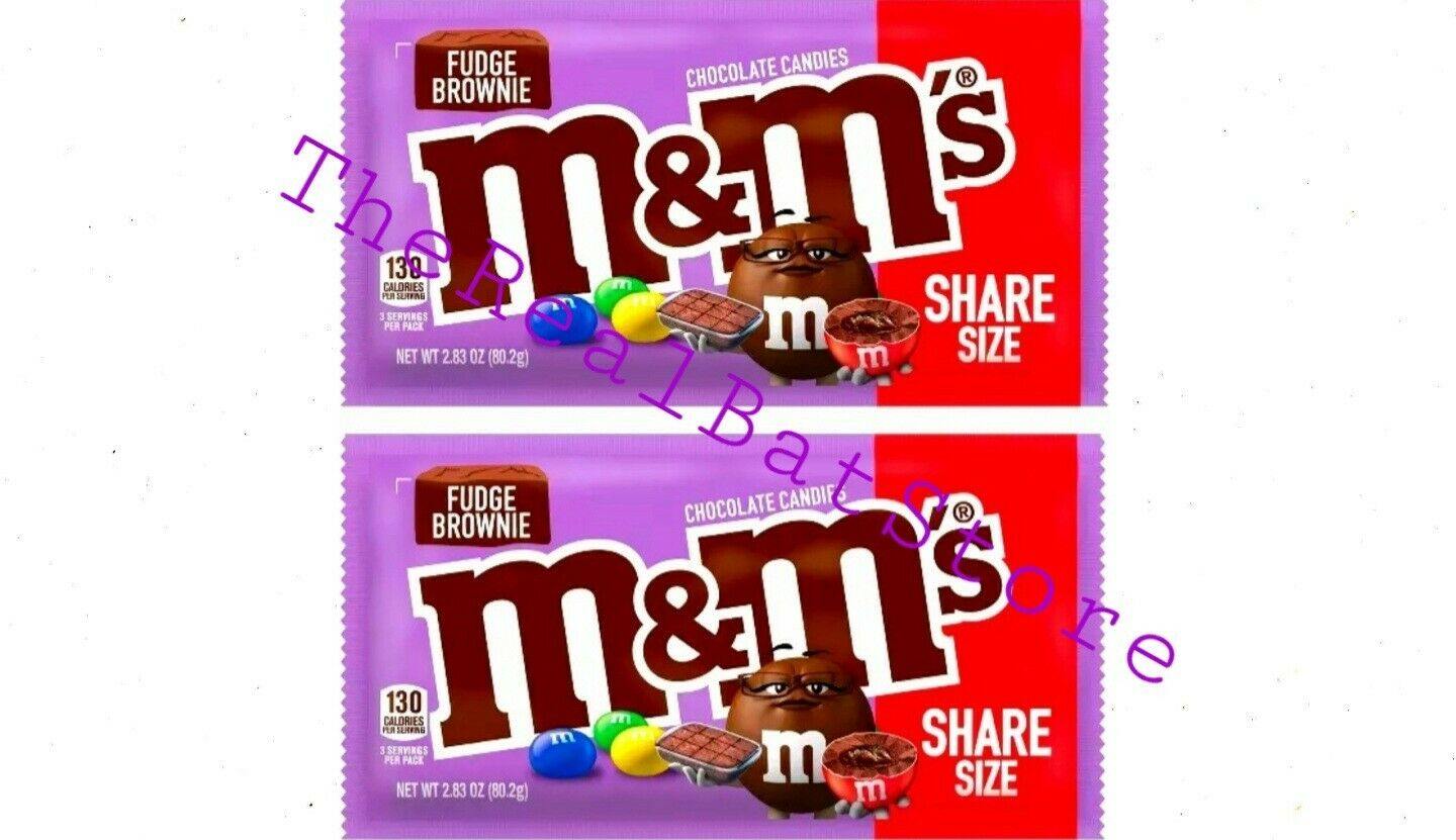 (2) M&M's Fudge Brownie Share Size 2.83oz - TheRealBatStore