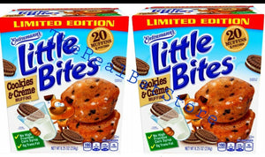 2 Entenmann's Little Bites Cookies & Crème Muffins 5 pouches 8.25 oz - TheRealBatStore