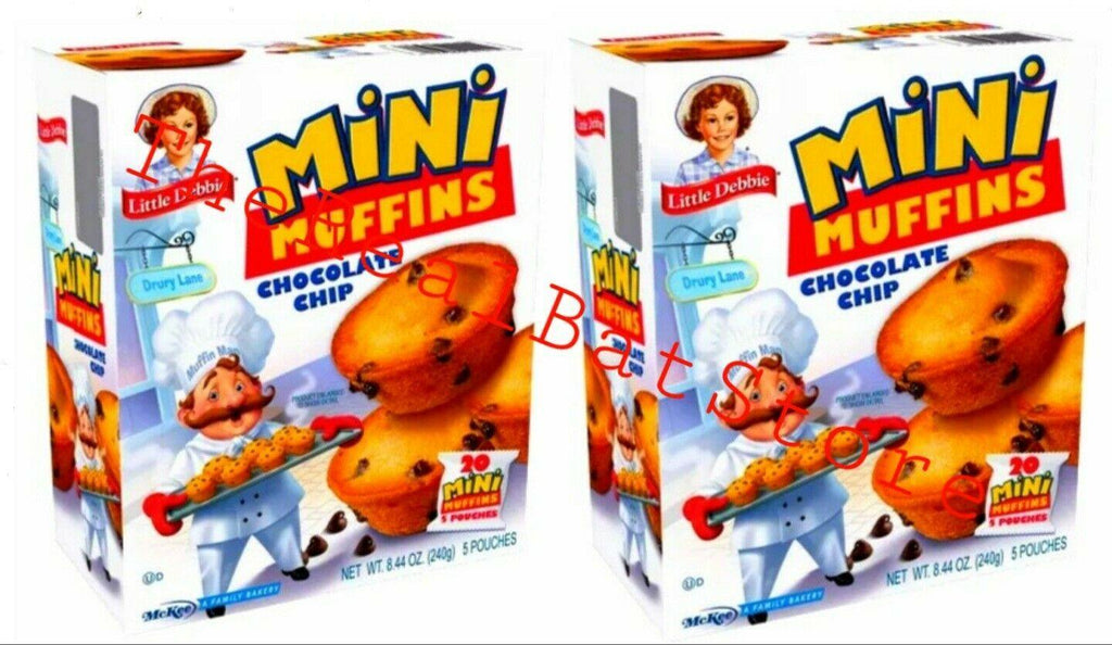 2 Little Debbie Chocolate Chip Mini Muffins 8.44oz - TheRealBatStore