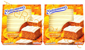 2 Entenmann's Iced Pumpkin Cake 18oz