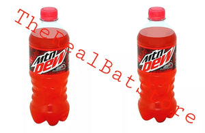 (2) Mountain Dew Code Red cherry Flavor 20oz